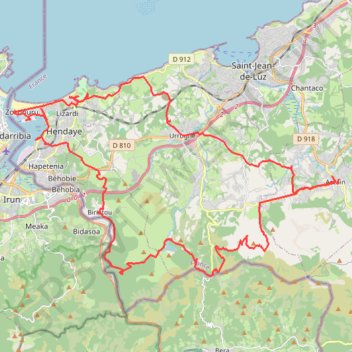 Ascain - Hendaye GPS track, route, trail