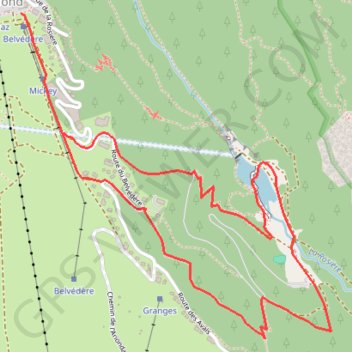 BOUCLE DU LAC DE LA ROSIÈRE GPS track, route, trail