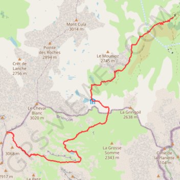 Mont Thabor par Valfréjus GPS track, route, trail