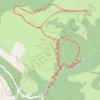 Roc de la Lauzate par le bois de Quié Long GPS track, route, trail