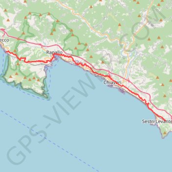 De Sestri Levante à Camogli GPS track, route, trail