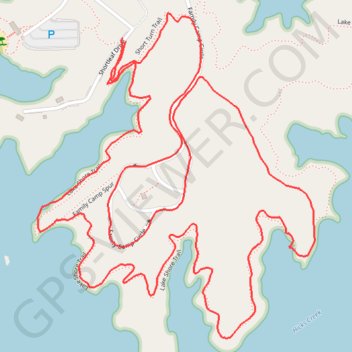 Lake Shore Loop (Lake Norman) GPS track, route, trail