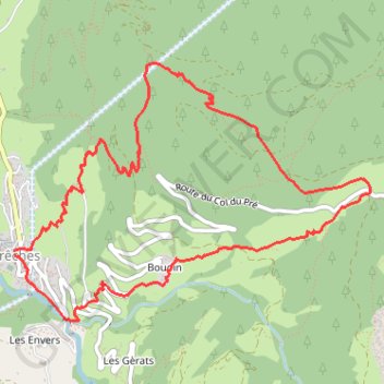 D'Arêches au Col de Pré par le hameau de Boudin GPS track, route, trail