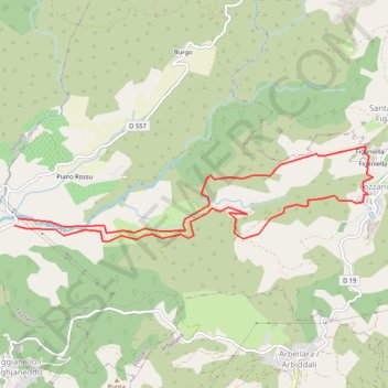 Rando de Fozzano GPS track, route, trail