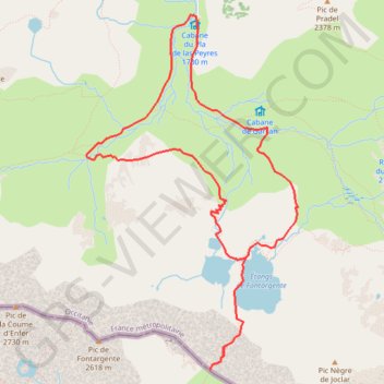 Les étangs de Fontargente GPS track, route, trail