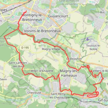 Saint-Quentin-en-Yvelines Cyclisme GPS track, route, trail