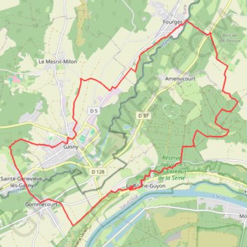 Entre Seine et Epte GPS track, route, trail