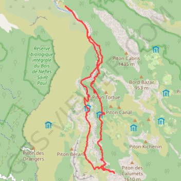 RandoPitons.re #1811 - De Deux Bras à la Roche Ancrée par Cayenne et les Lataniers GPS track, route, trail