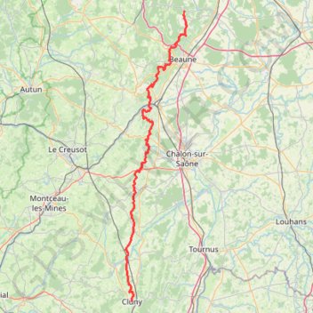 Arcenant - Cluny GPS track, route, trail