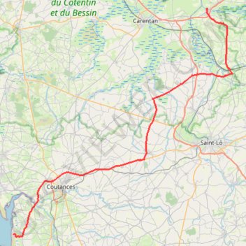1 Hautteville Isigny GPS track, route, trail