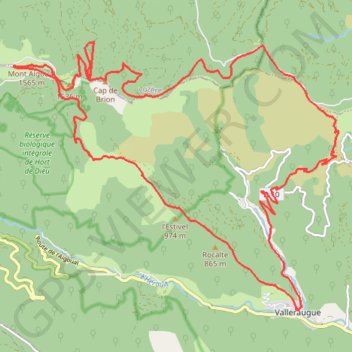 Le mont Aigoual - Les quatre mille marches GPS track, route, trail