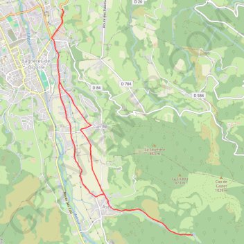 Haute Bigorre - La Fontaine de Crastes GPS track, route, trail