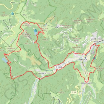 Trail des Marcaires - Le défi de Muhlbach GPS track, route, trail