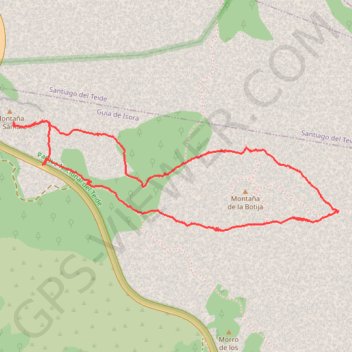 Montaña de Samara GPS track, route, trail