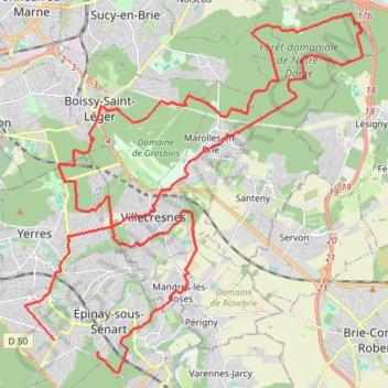 Gros bois - Notre Dame GPS track, route, trail
