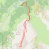 Vallon de Lutussou depuis le lac d'Estaing (RKT) GPS track, route, trail