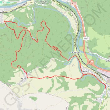 Chemins du Pays d'Épinal, Cœur des Vosges - La Malgrange GPS track, route, trail