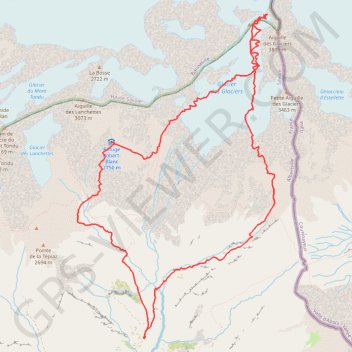 Epaule Nord de l'Aiguille des Glaciers GPS track, route, trail