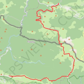 GRT10 ( GR Transfrontalier 10) du Col de Bagargi au Paso de las Alforjas GPS track, route, trail