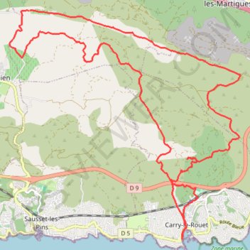 Saint julien carry GPS track, route, trail