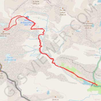 Le Petit Vignemale GPS track, route, trail
