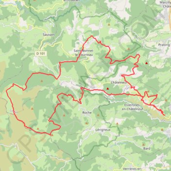 Rando du Sou des Écoles - Essertines-en-Châtelneuf GPS track, route, trail