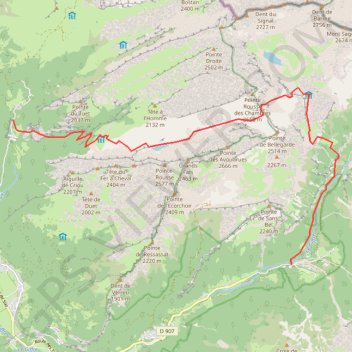 Sixt Samoens par refuge Vogealle GPS track, route, trail