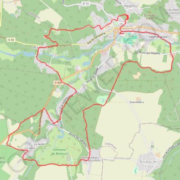 4 chateaux GPS track, route, trail