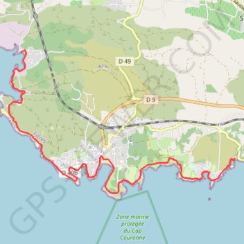 Sentier du littoral - Martigues GPS track, route, trail