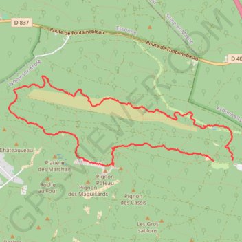 Palaiseau Marche Nordique GPS track, route, trail