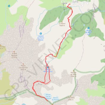Le Rochail (Écrins) GPS track, route, trail