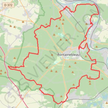 Le Tour du Massif de Fontainebleau (TMF) GPS track, route, trail
