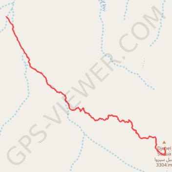 Ascension du Siroua GPS track, route, trail