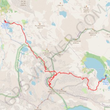 Neouvielle glere GPS track, route, trail