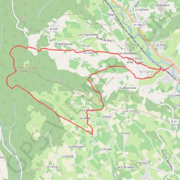 La forêt de Brou GPS track, route, trail