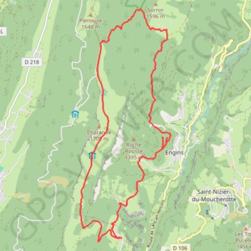 Plateau de la Molière (et du Sornin) GPS track, route, trail