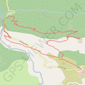 Circuit de la Cacia GPS track, route, trail