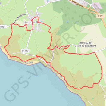 Trail barjo 10km GPS track, route, trail