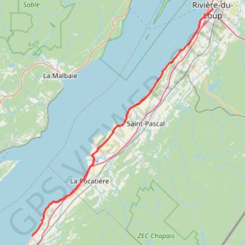 Saint-Jean-Port-Joli - Rivière-du-Loup GPS track, route, trail