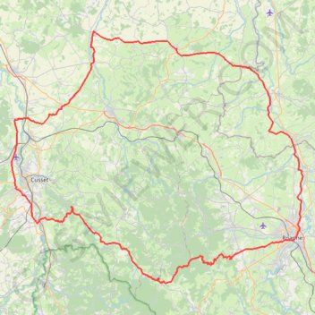 Vichy - Roanne GPS track, route, trail