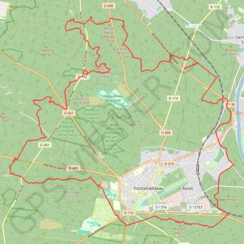 Sortie VTT en solo dans la forêt de Fontainebleau GPS track, route, trail