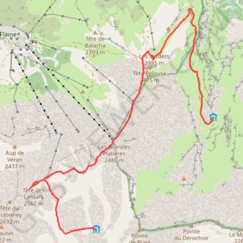 Tour des Fiz, 4ème étape Sixt-Fer-à-Cheval - Passy GPS track, route, trail