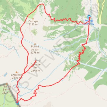 Croix de fer GPS track, route, trail