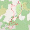 Les Terres Noires au départ d'Archail GPS track, route, trail