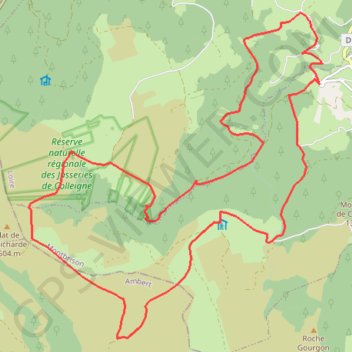La vallée de Chorsin rallongée GPS track, route, trail