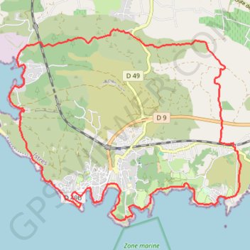 Le Cap Couronne GPS track, route, trail