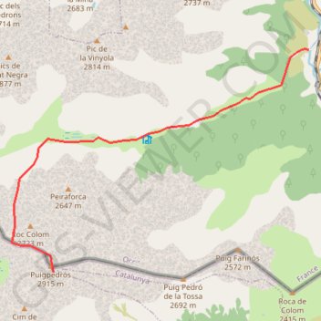 Puig de Campcardos / Puig Pédros GPS track, route, trail