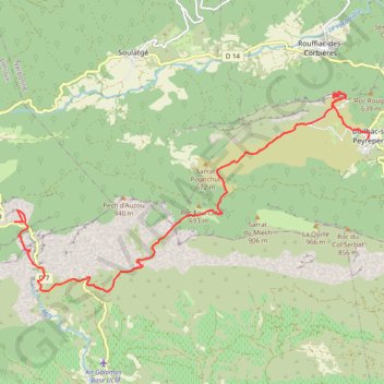 Pays Cathare J2 GPS track, route, trail