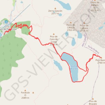 Pic de Bacias GPS track, route, trail