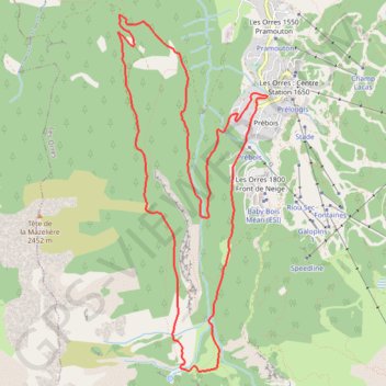 Boucle de la Mazelière GPS track, route, trail